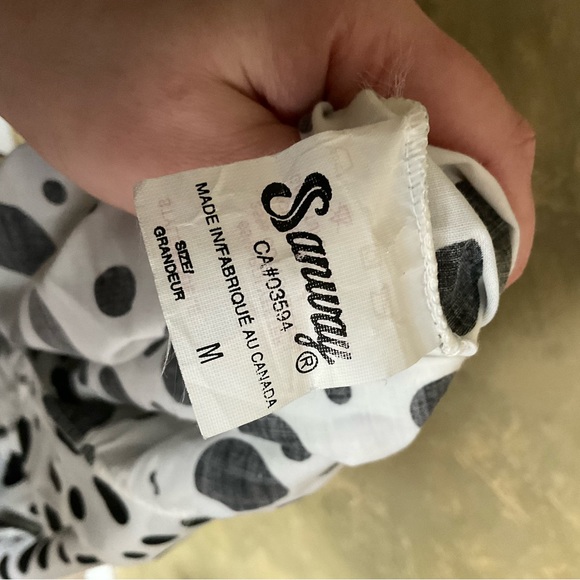 Vintage 80s Polka Dot Belted Smock Bib Dress - Picture 7 of 7